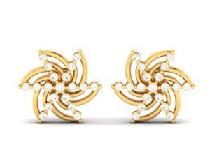 Elegant Star Diamond Earrings