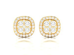 Glacial Spark Diamond Gold Earrings