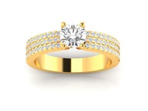 Luxe Reflection  Band with Diamonds
