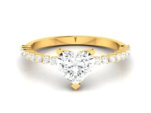 Eternal Heart Cut Engagement Diamond  Ring