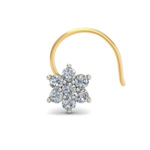 Star Shine Gold Diamond Nosepin