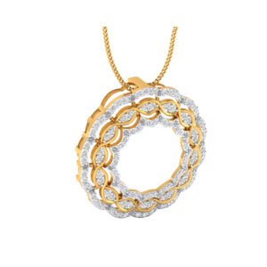 Minimalist Circular Diamond Pendant