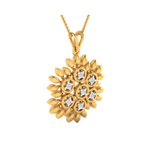 Luxurious Pendant with Intricate Leaf Design