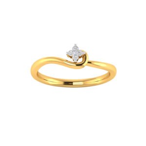 Petite Crossover  Diamond Lightweight Ring