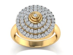 Mesmerizing Designer  Swirl Diamond Ring