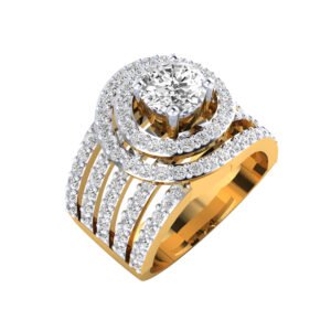 Dazling Halo Bliss  Diamond Ring