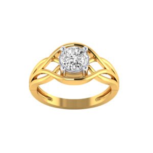 Infinity Weave  Engagement Ring